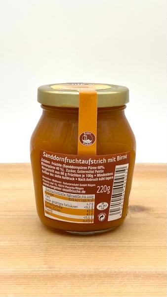 Sanddorn-Fruchtaufstrich mit Birne