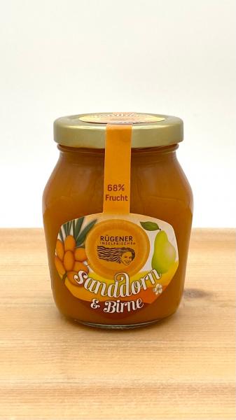Sanddorn-Fruchtaufstrich mit Birne
