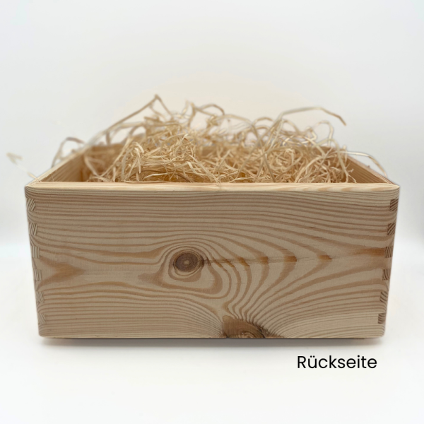 Holzkiste "Ho! Ho! Ho!" Rückseite